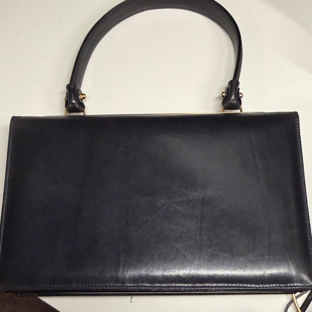 Michaelangelo Black Leather Handbag - Picture 5 of 10
